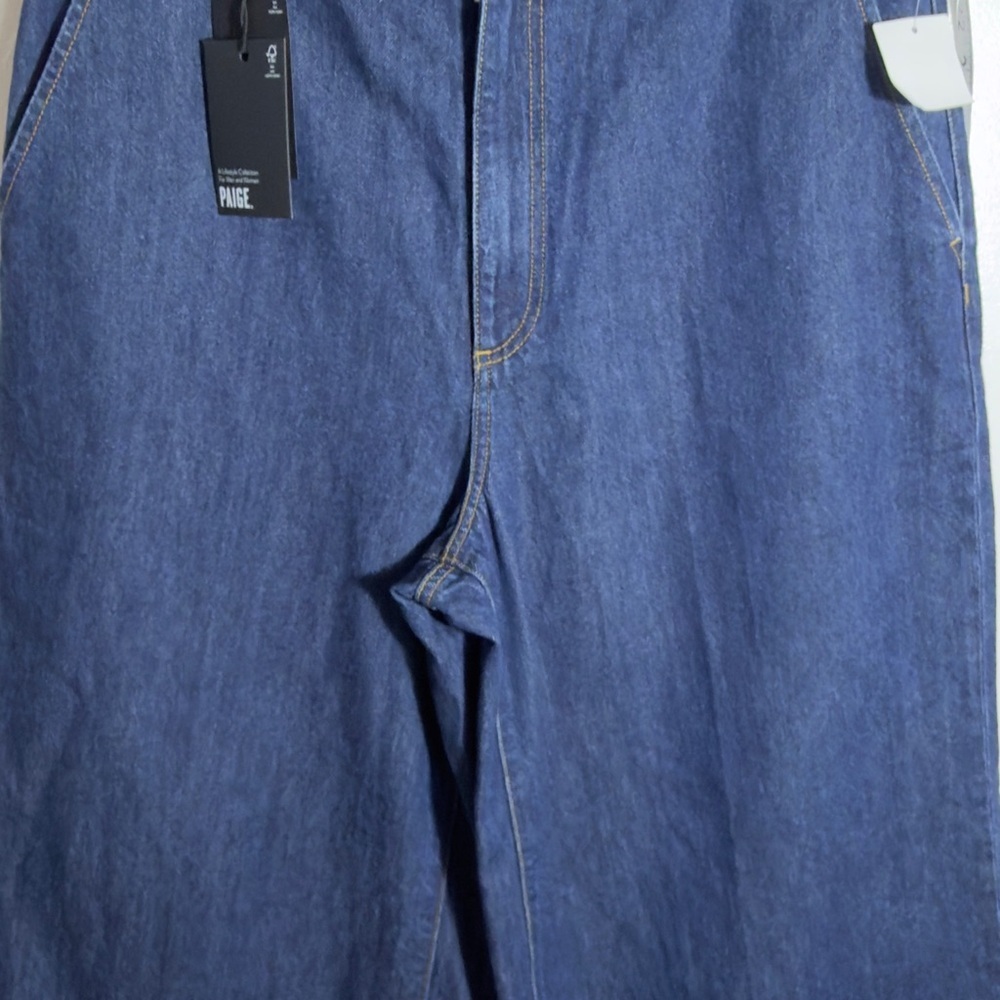 PAIGE Dark Blue Flare Jeans - Picture 12 of 15